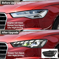 Ensemble de phares à LED de style Hoch Edition avec feux de jour à LED et clignotants séquentiels pour Audi A6L C7 2016-2018