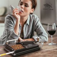 Garantie à vie HERMIT CRAD Double Guide Manuel Noir 5.5/6.5/7.7/8.0mm Cigarette Maker