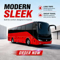 Autocar de Transport Touristique 12m à Prix Avantageux, Personnalisable pour Employés, 45/53 Sièges, Diesel Manuel