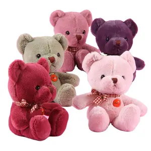 CE/ASTM OEM grosir kartun boneka beruang Teddy mainan kustom boneka beruang gantungan kunci untuk hadiah anak-anak 2024 mainan baru musim panas