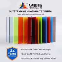 Lámina Acrílica PMMA Transparente de 30mm 100mm, Láminas de Plástico Extruido para Techos Transparentes, Marca HUASHUAITE