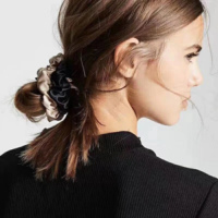 Chouchous pour cheveux en soie de mûrier 100% pure, 22mm, personnalisés, surdimensionnés, en soie véritable biologique