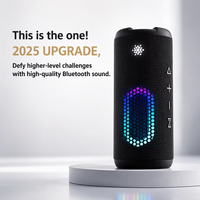 Haut-parleur Bluetooth puissant de 25 W avec entrée AUX, batterie de 4000 mAh, niveau de pression sonore de 118 dB, RGB, basses puissantes, qualité supérieure, IP67, compatible avec les cartes TF/SD
