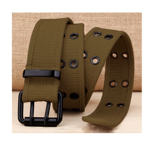 Ceintures tactiques en toile de coton et polyester DFBWB102 pour sports de plein air, à la mode, avec boucle respirante à 2 broches - Product Image 6