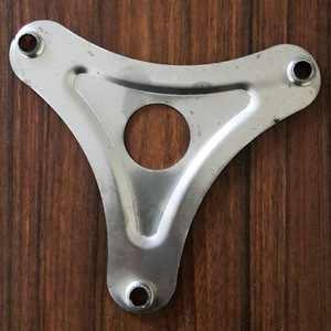 Support triangulaire en fer poli, pièces estampées pour chariot à bagages, support de roue d'échelle - Product Image 2