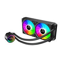 2025 nouveau 120mm ventilateur noir PC Kit de refroidissement par eau refroidisseur de processeur liquide avec roulement fluide 3.6W pour ordinateur de jeu