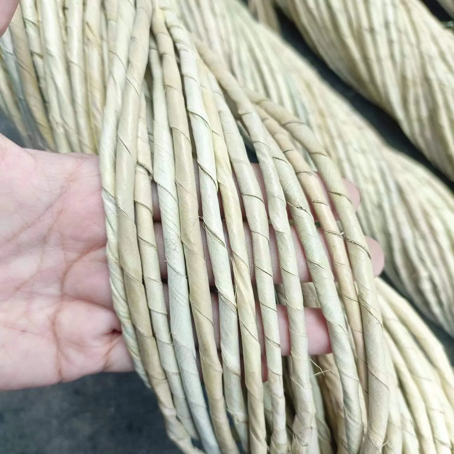 Philippine Raffia twine Rope được sử dụng cho lưu trữ giỏ bện giỏ quà gói placemat sợi tự nhiên sợi dây thừng chất liệu