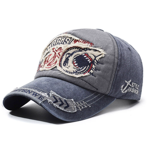 Casquette de baseball unisexe personnalisée de haute qualité en sergé de coton à 6 panneaux avec logo brodé 3D et lettres en relief - Product Image 5