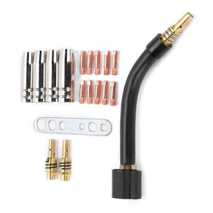 10 Contact Tip 4 Tips Diffuser 2-توصيل قضيب شعلة الرقبة مجموعة مفاتيح لمصباح اللحام MB15/15AK MIG - Product Image 4