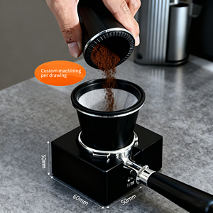 Tamper de Café para Barista con Certificación ISO9001 - Acero Inoxidable Mecanizado por CNC, Electroerosión por Hilo, Acabado PVD/Cepillado/Pulido - Product Image 1