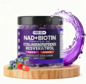 อาหารเสริมไบโอตินเบอร์เบอรีน Nad + มีวิตามินนิโคตินาไมด์ริบูไซด์สนับสนุนการทำหมากฝรั่ง - Product Image 1