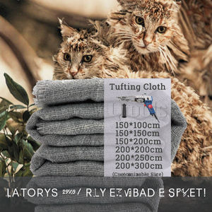 Pronta Consegna 2025 Tessuto Primario Professionale Personalizzabile <span class=keywords><strong>per</strong></span> Tufting di Tappeti Monks Cloth Grigio Tedesco <span class=keywords><strong>per</strong></span> Pistola da Tufting <span class=keywords><strong>per</strong></span> <span class=keywords><strong>Tappezzeria</strong></span> Vendita Calda - Product Image 2