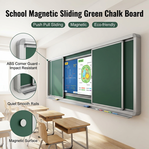 <span class=keywords><strong>Tableau</strong></span> <span class=keywords><strong>noir</strong></span> magnétique coulissant vert pour école, <span class=keywords><strong>grand</strong></span> <span class=keywords><strong>tableau</strong></span> <span class=keywords><strong>mural</strong></span> pour salle de classe, cadre en aluminium, taille personnalisée - Product Image 1