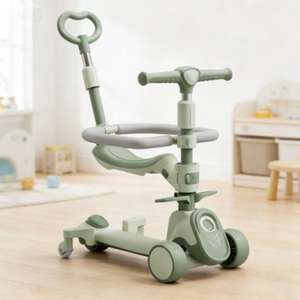 Nouvelle <span class=keywords><strong>trottinette</strong></span> pliable en alliage à 3 roues avec siège pour bébés, <span class=keywords><strong>trottinette</strong></span> multifonctionnelle pour enfants, garçons et filles - Product Image 5