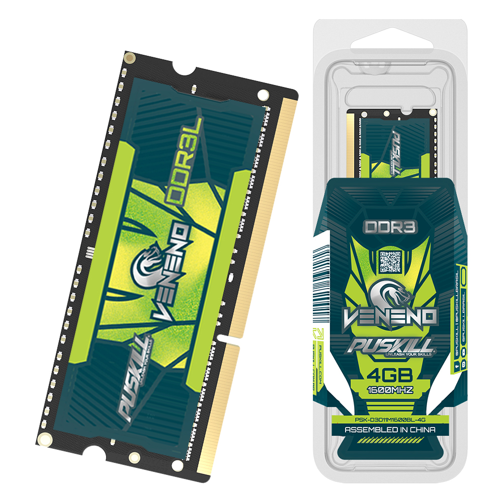 Memoria Ram PusKill, DDR3L, Veneno, 1600MHz, NT