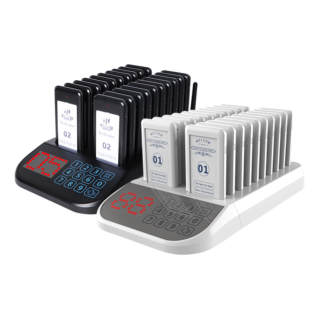 Restaurant Pager Waiter Calling Wireless Paging Queue System 20 Call Buzzer Queue Customer Service Equipment