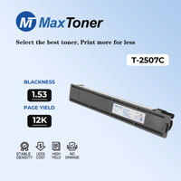 Cartouche de toner MaxToner Premium T-2507C T2507C compatible avec Toshiba e-Studio 2006 2306 2506 2307 2507 Toner noir T2507