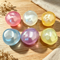 Balle anti-stress souple faite à la main à l'huile de coco, nouveauté, effet nacré, jouet souple en forme de fruit à la vaseline, produit phare