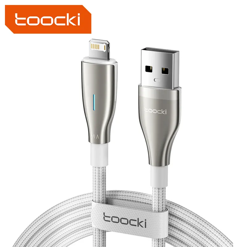 Toocki Good Price USB To IOS 1M 2M Manufacturing Zinc Alloy Design Data Cable For Iphone Apple 4 5 6 7 8 plus xr