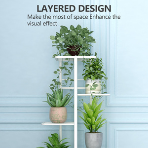 7-9 niveaux personnalisé intérieur fer métal décoration de jardin <span class=keywords><strong>pas</strong></span> <span class=keywords><strong>cher</strong></span> fleur <span class=keywords><strong>plante</strong></span> présentoir pour la maison étagères - Product Image 6