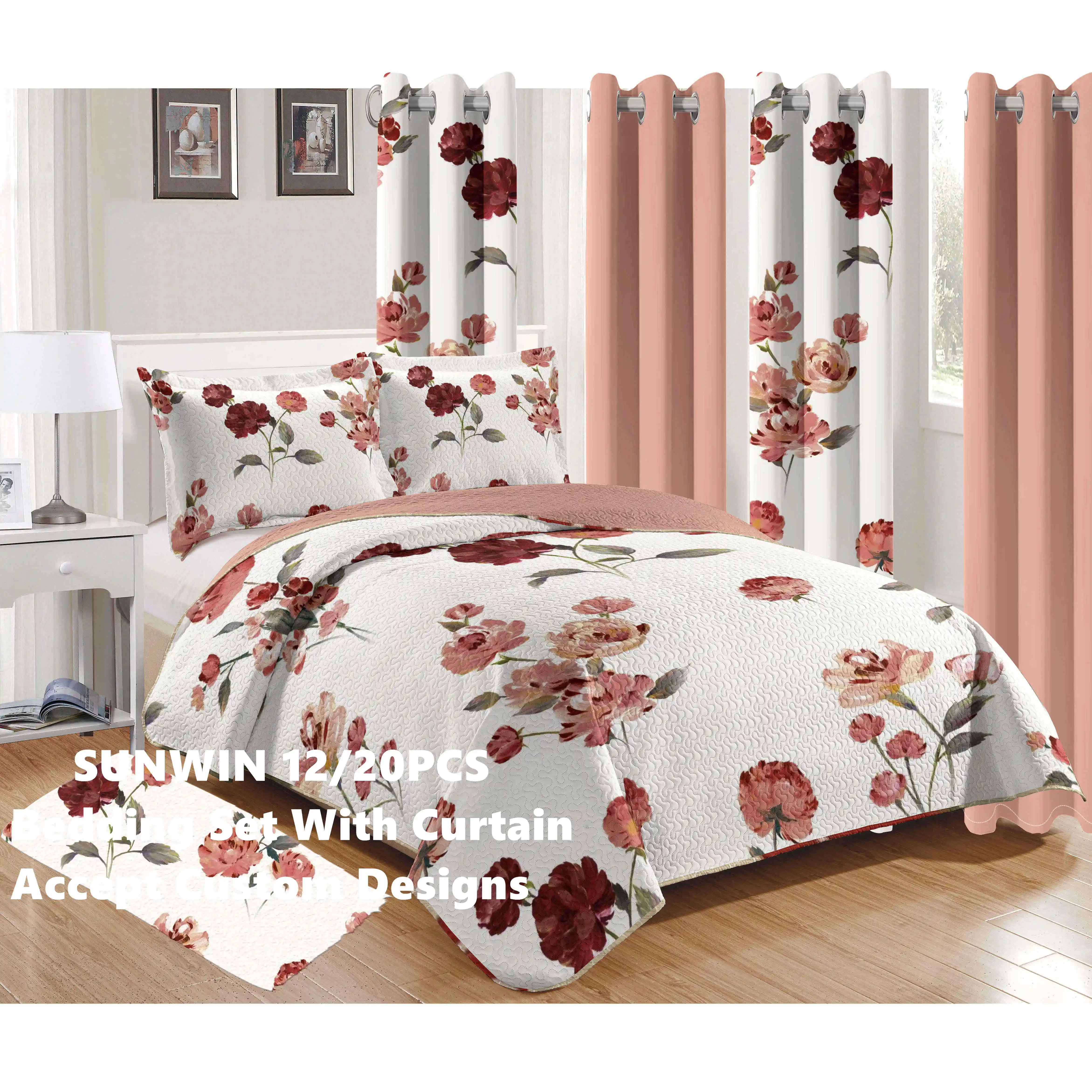 curtains and bedsheets cheap bedsheet and curtain set 12 piece bedding sets with curtains fitted sheet floral bedspread