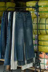 WS02 Fournisseur en gros de jeans boyfriend d'occasion pour femmes, modèles variés (coupe slim, coupe ample, coupe basse, coupe large), pantalons en denim décontractés d'été Ldxq - Product Image 2