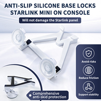 Support de fixation Starlink pour véhicule de marque privée, anti-vibration, pour tableau de bord de SUV et camping-car, support de montage Starlink Mini double ventouse OEM pour voiture