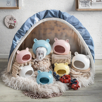 Igloo en céramique pour petits animaux de compagnie, imperméable, facile à nettoyer, nid frais pour hamster, hérisson, petaur d'Inde, intérieur
