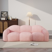 ATUNUS Vakuumkomprimiertes Sofa für Wohnzimmer Schlafzimmer Möbel Rosa Wolken-Schlafsofa 3-Sitzer-Sofa Couch Neues Design Sofa-Set