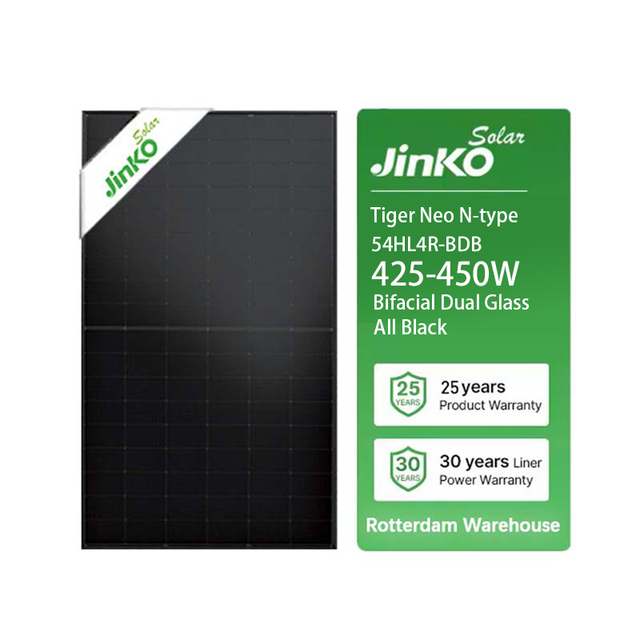 For Jinko All Black 430W/440W N-Type Solar Panels 450W for Topcon Tiger Neo Half Cell Design Competitive Price