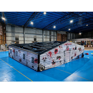 Intérieur/extérieur personnalisé <span class=keywords><strong>Halloween</strong></span> Festival <span class=keywords><strong>maison</strong></span> <span class=keywords><strong>hantée</strong></span> jeu pour enfants jouant fête commerciale nouveau Design labyrinthe gonflable - Product Image 1