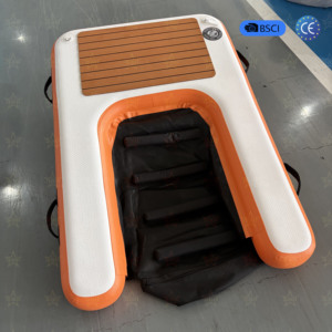 Plataforma Flotante Inflable <span class=keywords><strong>de</strong></span> PVC Plegable OEM ODM con Tecnología Drop Stitch <span class=keywords><strong>para</strong></span> <span class=keywords><strong>Perros</strong></span>, Rampa <span class=keywords><strong>de</strong></span> Agua <span class=keywords><strong>para</strong></span> Embarcaciones y Piscinas - Product Image 2
