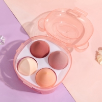 Éponge de Maquillage Professionnelle de Haute Qualité à Faible MOQ, Personnalisable avec Logo, Colorée, pour Fond de Teint, Vente en Gros