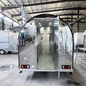 Petite Roulotte Alimentaire Ronde en Acier Inoxydable 304 avec Certificat DOT et CE à Vendre pour Snacks et Cuisine de Rue - Product Image 3