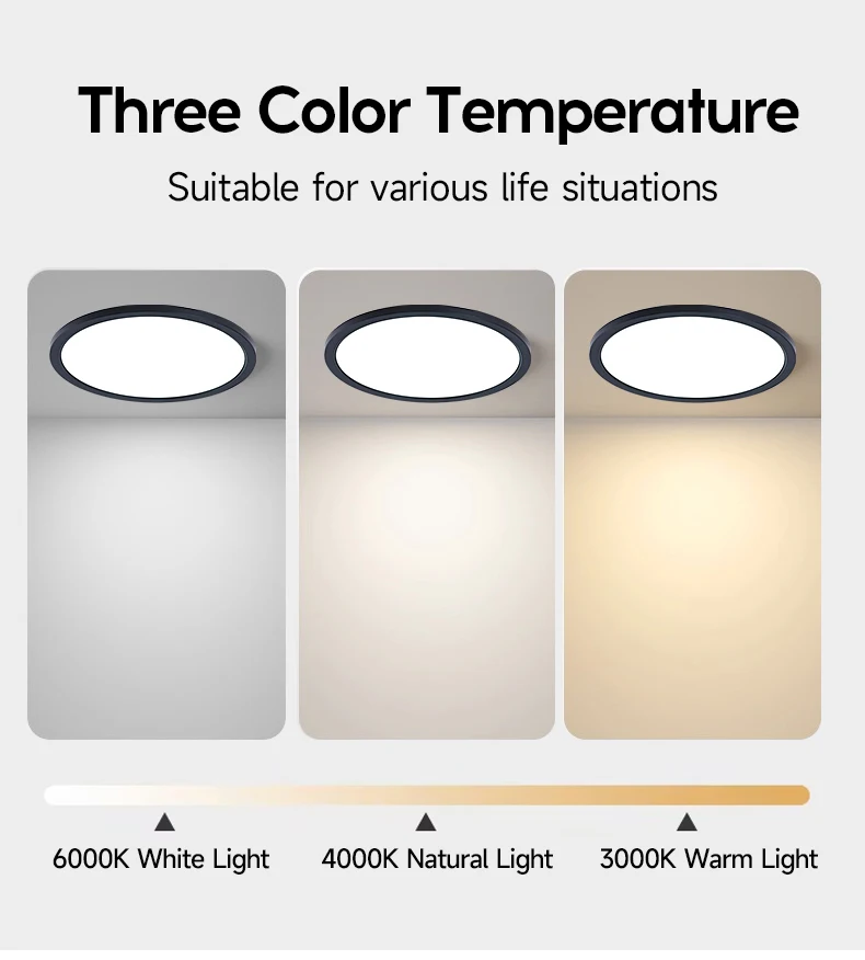 Lumière 3 couleurs contrôlée par interrupteur