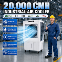Ventilateur de refroidissement industriel sur roues 750W haute puissance avec minuterie 1-24H pour centre de distribution