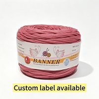 Fil à crocheter élastique doux 600G pour débutants, idéal pour sacs, paniers, décoration intérieure et projets DIY, 175M (190Y)