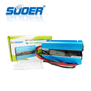 Convertisseur de courant hors réseau <span class=keywords><strong>Suoer</strong></span> 12V 220V <span class=keywords><strong>1500W</strong></span> à onde sinusoïdale modifiée, affichage LED, monophasé, fréquence de sortie 50Hz/60Hz, 30A, OEM accepté - Product Image 4