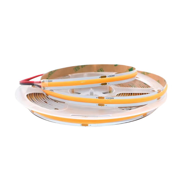 For UL CE RoHS Certified 12v/24v COB LED Strip 480LEDs 3000K Flexible IP20 DC24V 8mm Copper Body Cob Lights CRI90 IP68 USB WIFI