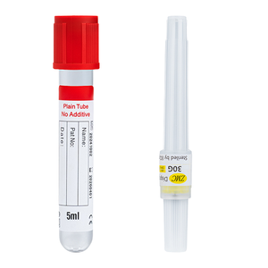 WANJIA Tubo de Recolección de Sangre de Acero Inoxidable PET de 10 ml, Dispositivo Médico Estéril al Vacío de Clase II para Veterinaria de Cerdos, Ganado y Ovejas - Product Image 1
