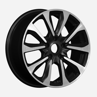 Llantas de aleación de coche de 17 pulgadas con nuevo diseño PCD de 100mm