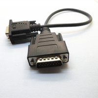 Cable Serial RS232 DB15 Macho a DB9 Hembra con Blindaje Trenzado para Proyector y Computadora con Conector Tipo DB25