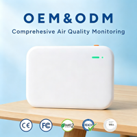 Monitor de Calidad del Aire Interior Confiable para Sótanos, Almacenes y Talleres Industriales, Detecta PM2.5 y TVOC, Clasificación IP30 para Lugares de Trabajo