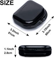 Boîte portable pour prothèses dentaires, étui de rangement pour dents, boîte de voyage pour protège-dents