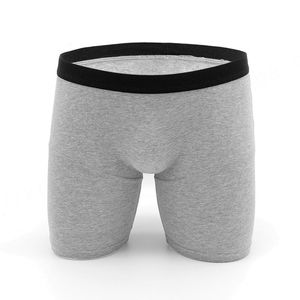 Ropa interior de hombre de alta calidad, Bóxer largo personalizado con algodón transpirable de tiro medio, nuevo diseño en gris, directo de fábrica a precio barato - Product Image 1