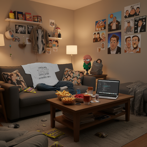 T-shirt Promozionale Divertente con Meme, Regalo Scherzoso, Articolo Gag, Maglietta con Scritta Inadatta, Top con Humor Inapplicabile - Product Image 1