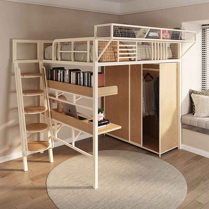 Round ladder wardrobe desk bookshelf