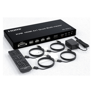   Conmutador KVM 4x1 Quad Multi Viewer 4K 60Hz con Selector, IR, RS232 y Control de Conmutación sin Interrupciones - Product Image 5