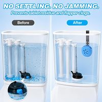 Support réglable pour tablettes nettoyantes et désinfectantes pour réservoir de toilettes