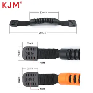 KJM Custom Wassersport Kajak Kanu Tragegriff Ersatzteile Schwarz Kunststoff Gummi Nylon band Gurtband Pull Carry Griff